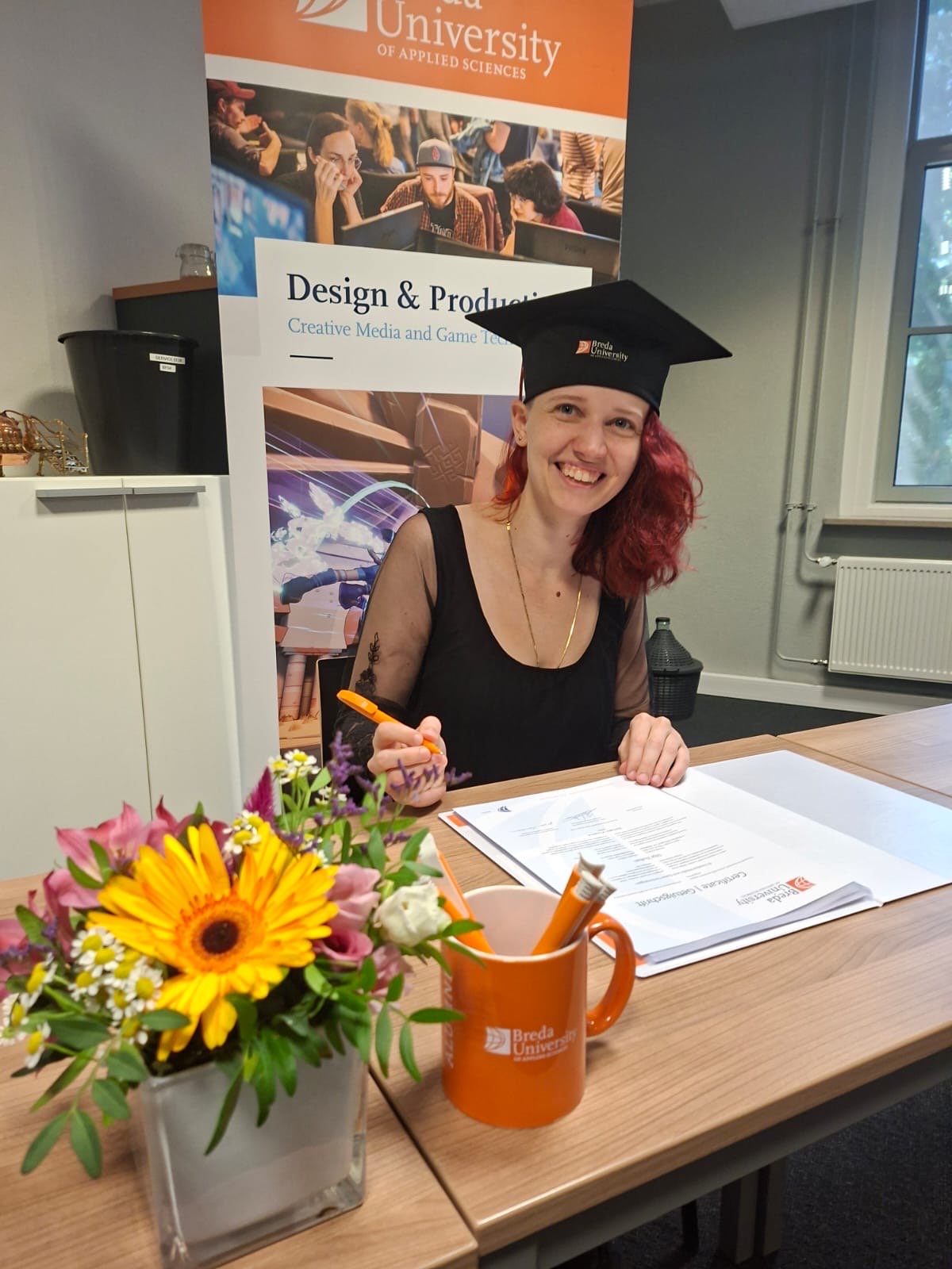 Silja at her graduation ceremony