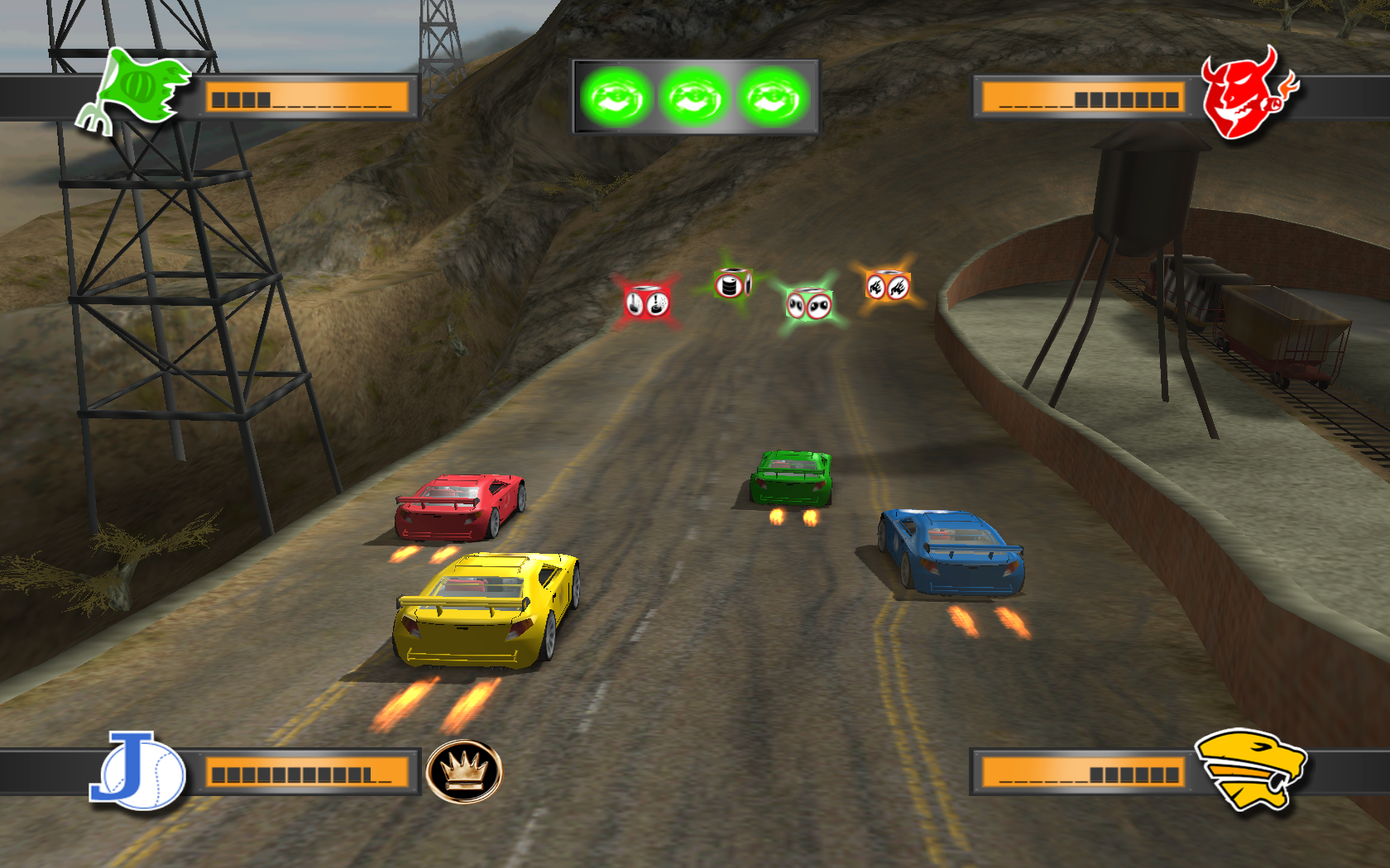 Combat racing in Mashed, a reference for Out of ConTroll