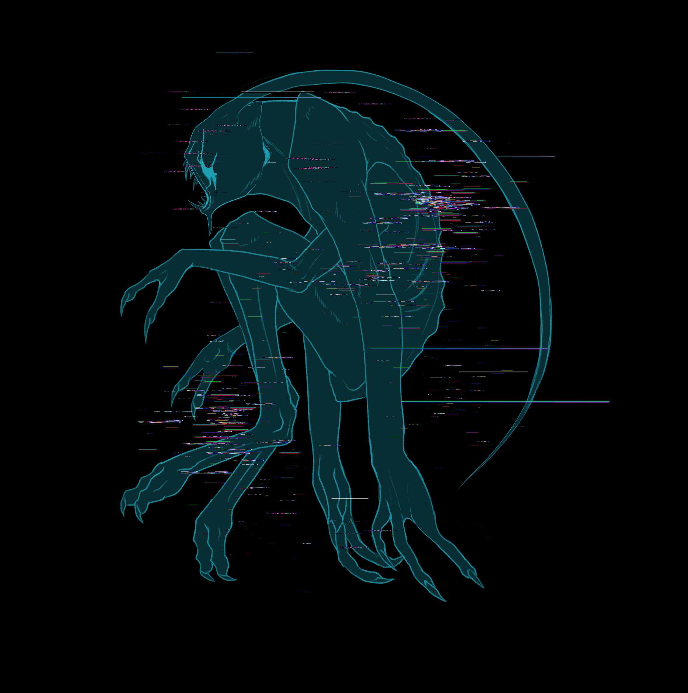 The distorted monster revealed through echolocation